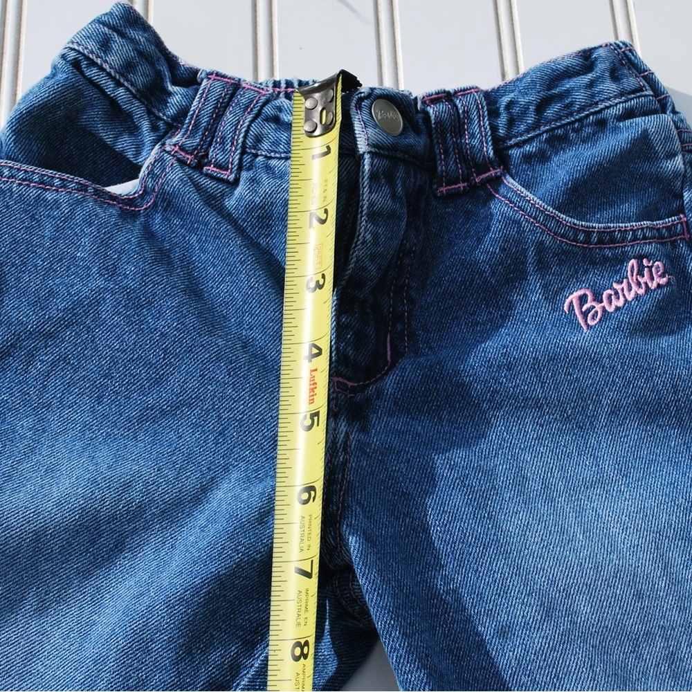 Vintage 2002 Barbie Avenue Blue Jeans with Rhinestone accents Girls Size 6 - Picture 12 of 13